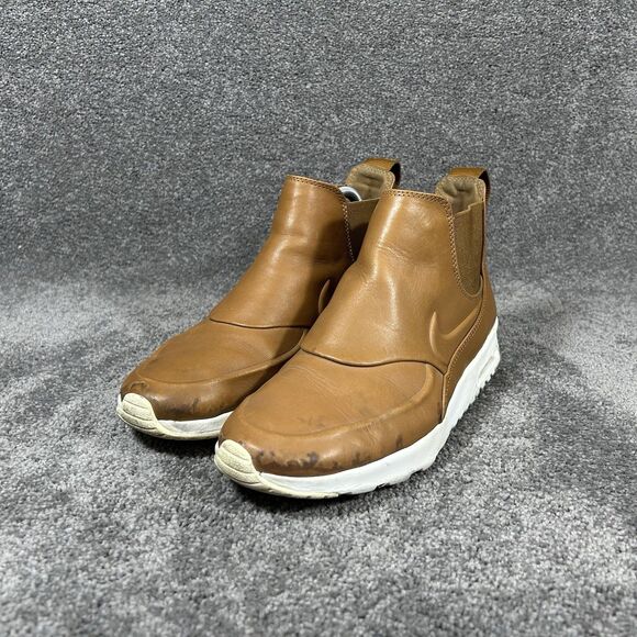 Nike Air Max Thea 859550-200 Women’s Sz 9 Ale Brown Leather Slip On Mid Boots - Picture 4 of 11